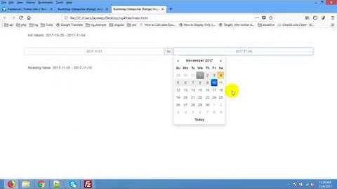 Date Range Picker AngularJS Example