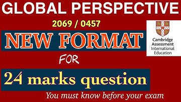 NEW TYPE 24 MARKS QUESTIONS  IN GP 2069 / 0457 | O’levels and IGCSE