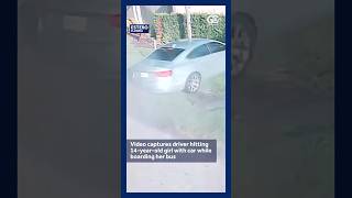 Video captures driver hitting 14-year-old girl with car while boarding her bus in Florida