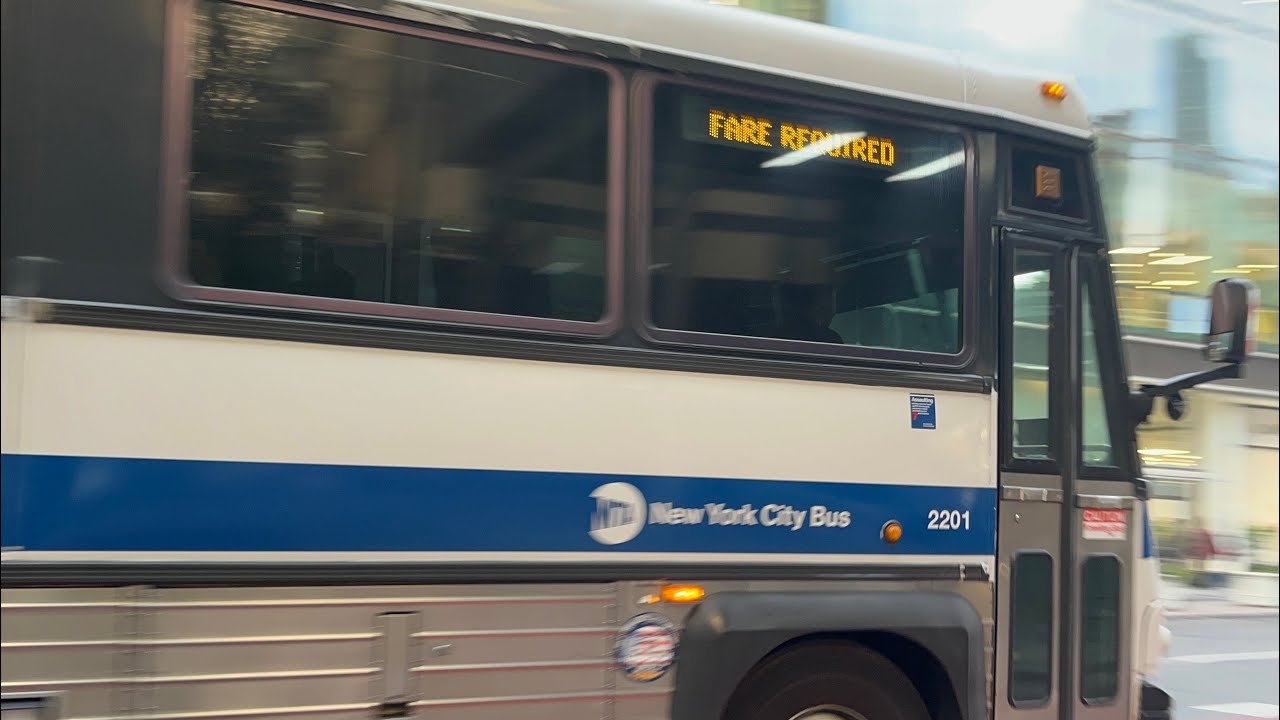 2009 ex-NJT MCI D4500CT 2201 BM4 to Gerritsen Beach bypassing 43rd Street/5th Ave