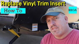 Is Your RV Trim Cracked How To Replace Vinyl Trim Insert On Your RV