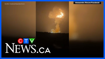 SpaceX rocket explodes into fireball during routine test