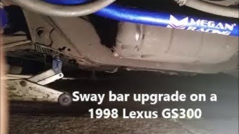 1998 Lexus GS300 sway bar upgrade