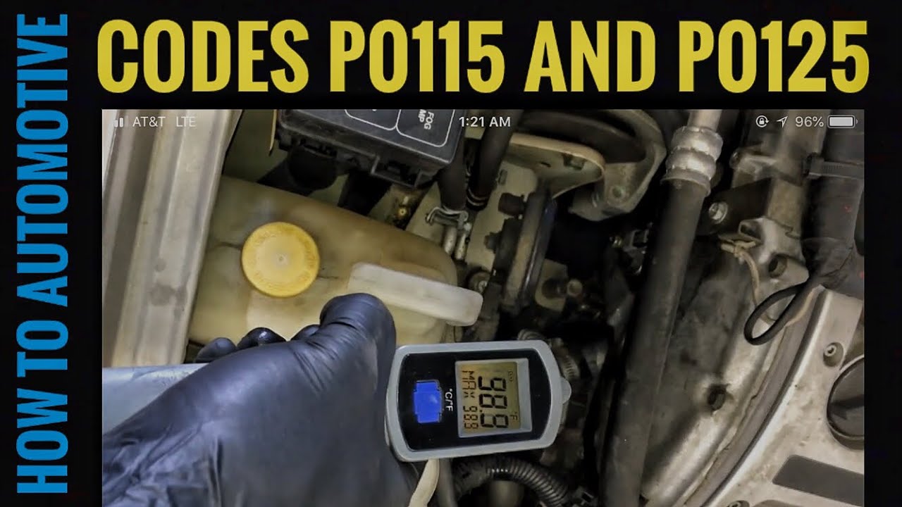 How to Diagnose a Nissan Maxima with Codes P0115 and P0125 - YouTube