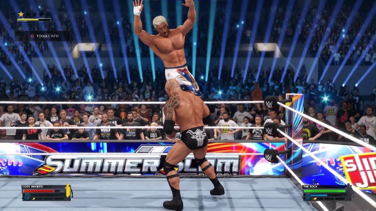 WWE 2K24 - Cody Rhodes vs. The Rock | PS5™ [4K60] #wwe #WWE2K24 #PS5 ...
