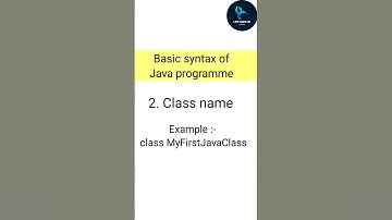Basic syntax of java programme part-1 l java basics