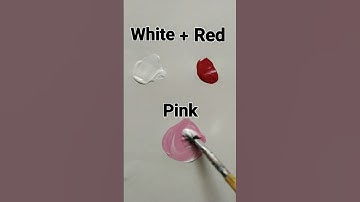 How to make Pink Colour 💖 #art #pink #colors #acrylic #colormixing