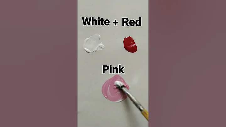 How to make Pink Colour 💖 #art #pink #colors #acrylic #colormixing