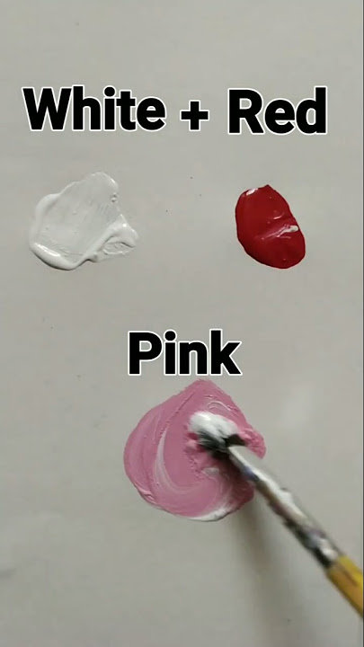 How to make Pink Colour 💖 #art #pink #colors #acrylic #colormixing