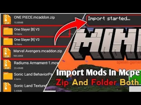 How To Import Mods Packs Into MCPE