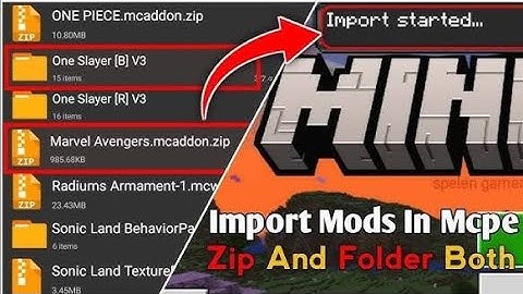 How To Import Mods Packs Into MCPE