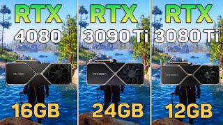 RTX 4080 vs RTX 3090 Ti vs RTX 3080 Ti - 10 Games Test