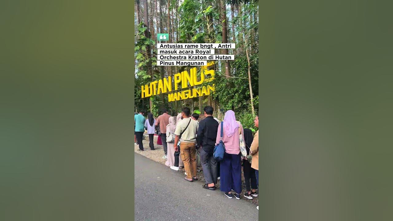 Rame banget antrian konser royal orchestra kraton yogyakarta , ada yg kesinj juga ? 😃 #mangunan