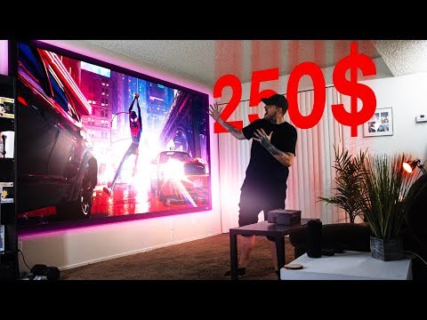 $250-budget-projector-setup!-(best-cheap-1080p-projector-jimtab-m18)