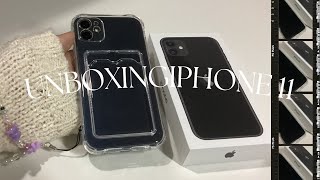 UNBOXING IPHONE 11 BLACK | ACCESSORIES