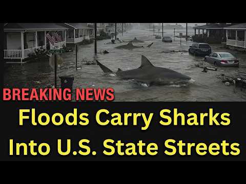 BREAKING: Floodwaters Sweep Sharks Into U.S. Streets