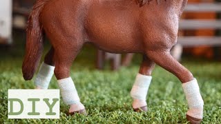 How to Make Polo Wraps for Schleich Horses