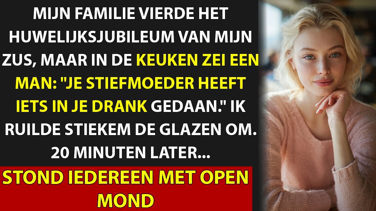 Mijn hart klopte in mijn oren. De stemmen vervaagden, de kroonluchters werden wazige halo’s. Ik had nog niet half mijn champagne gedronken – langzaam, voorzichtig. Dit was geen alcohol. Ik wist...