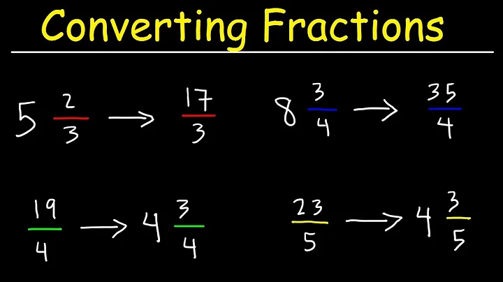 How To Convert Mixed Numbers To Improper Fractions - Basic Introduction