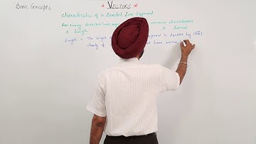 Best Free Topic l CBSEl CLASS 12 l MATH l Vectors l Characteristics of directed line segment l L349