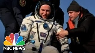 Space Station Astronauts Touch Down After Months Orbiting Earth | NBC News screenshot 4