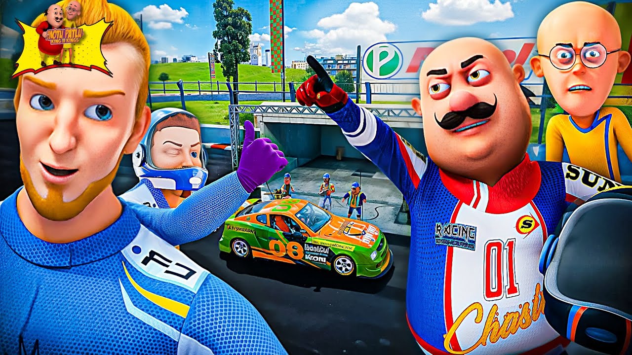 Motu Patlu Ki Super Car RACE | Kiski Car Hai SuperFast | Motu Patlu | Kiddie Land