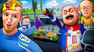 Motu Patlu Ki Super Car RACE | Kiski Car Hai SuperFast | Motu Patlu | Kiddie Land screenshot 2