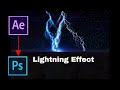 Lightning Effect for Photoshop - After Effects and Photoshop