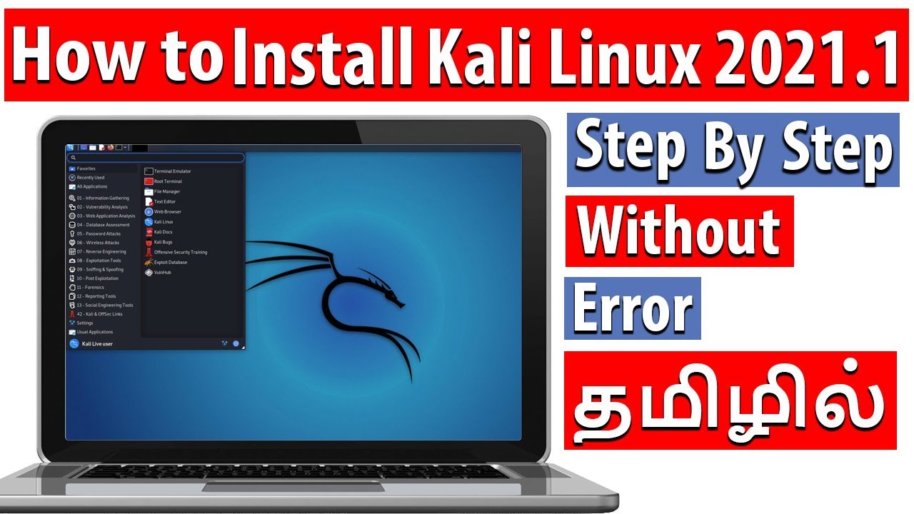 How to install Kali Linux 2021.1 OS | tamil - YouTube