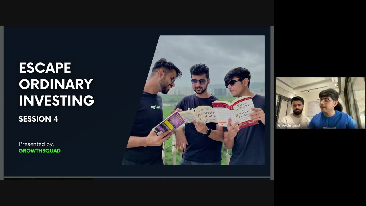 ESCAPE ORDINARY INVESTING BY GROWTHSQUAD PART 4 - LEARN FUNDAMENTAL ANALYSIS with HARDYANDKISHAN