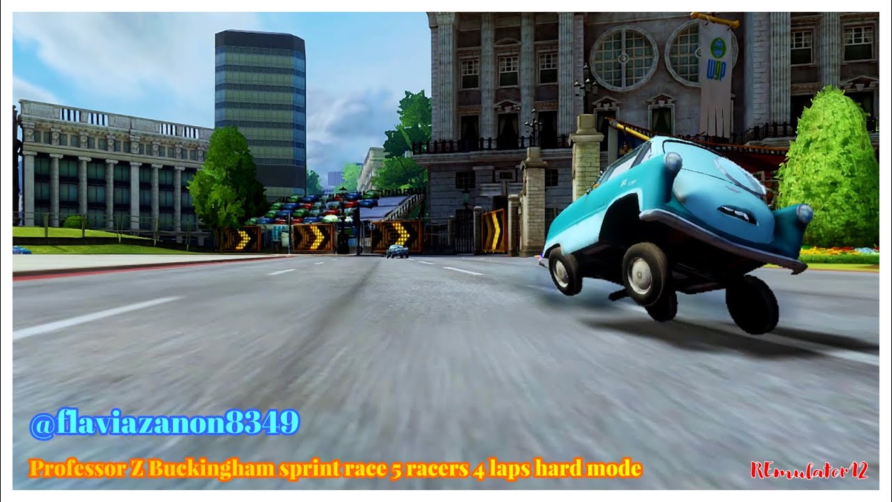 Cars 2 The Video Game | Professor Z - Race Mode (5 Racers) | Buckingham ...