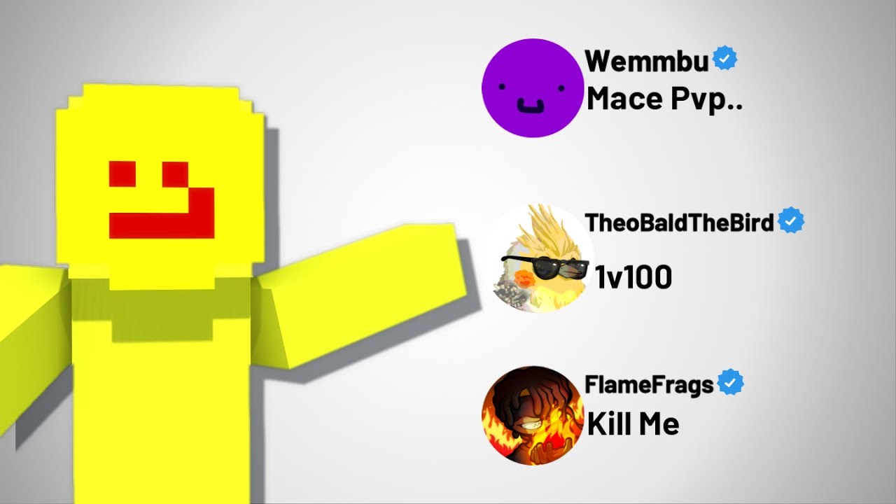 Asking Every Minecraft Youtuber For A Challenge 