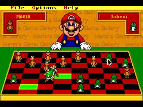 mario s game gallery 1995 checkers youtube