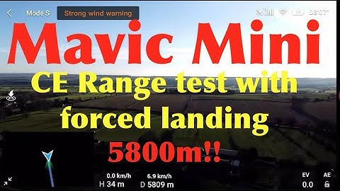 DJI Mavic Mini 5800m CE Range Test with Parabolic Reflectors *Fail*