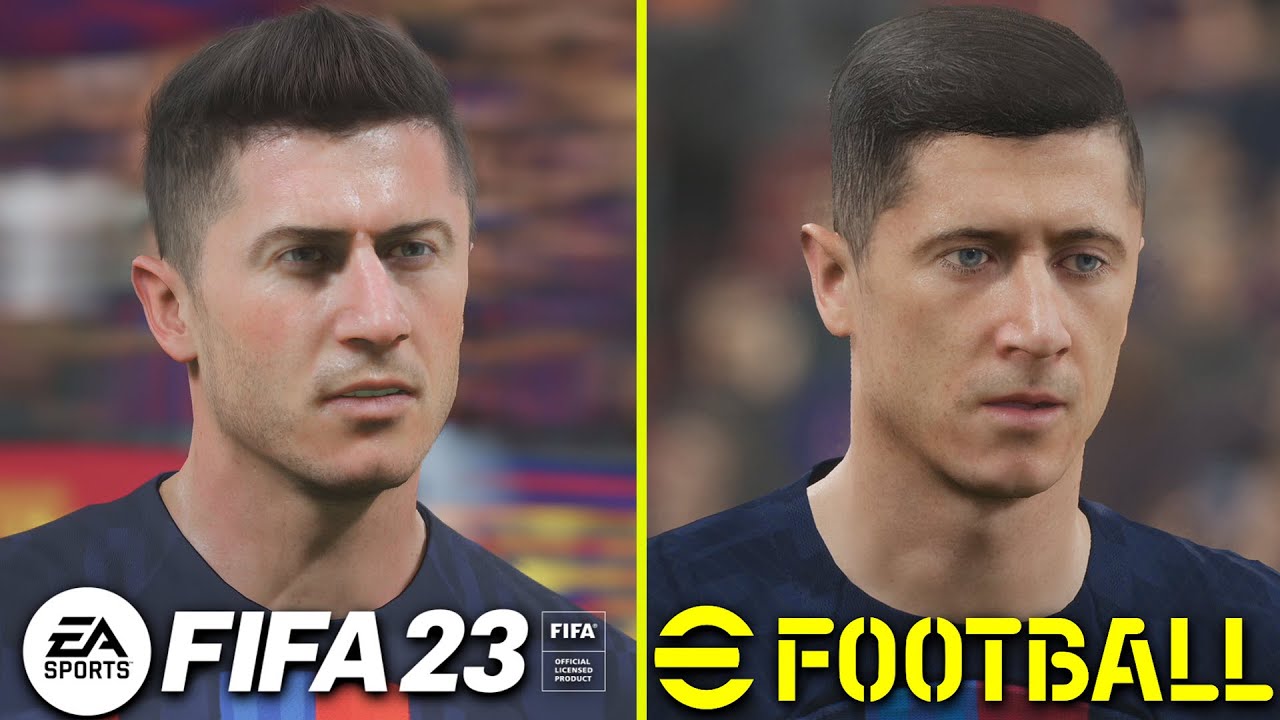 FIFA 23 vs eFootball 2023 - Faces Comparison HD 