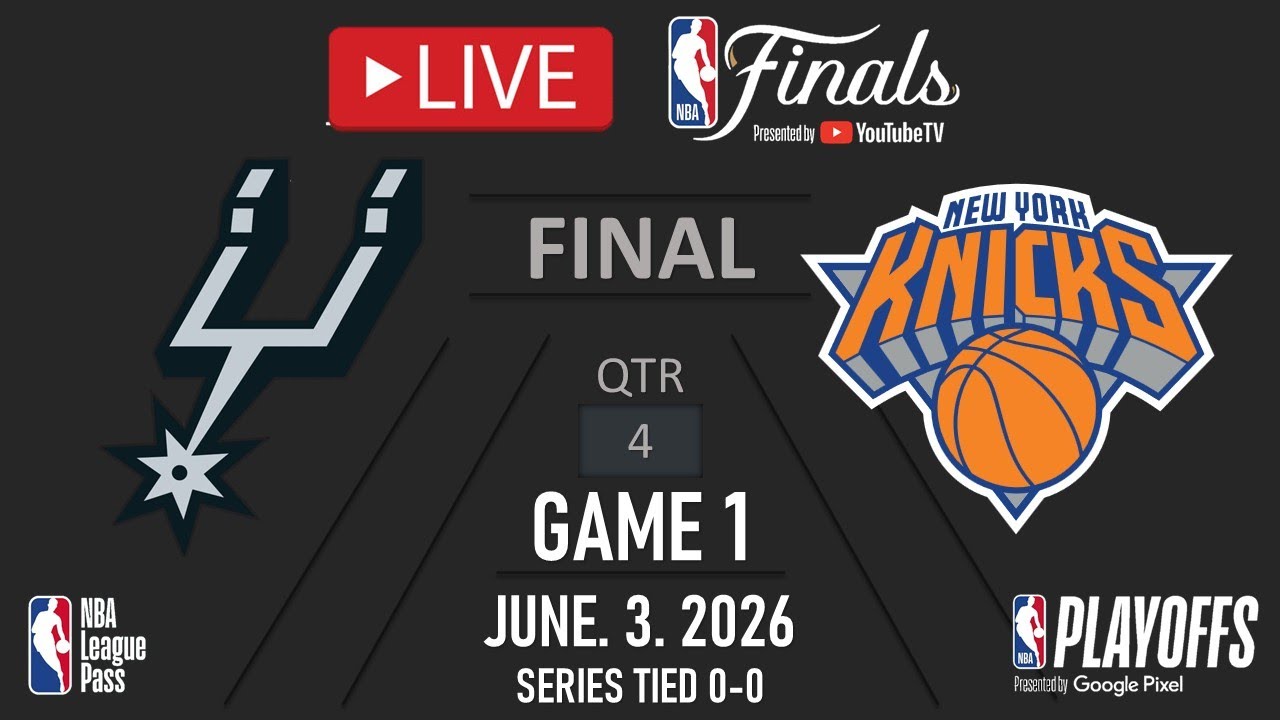 NBA LIVE! New York Knicks vs San Antonio Spurs LIVE FULL GAME 1 | NBA FINALS 2026 | June 3, 2026