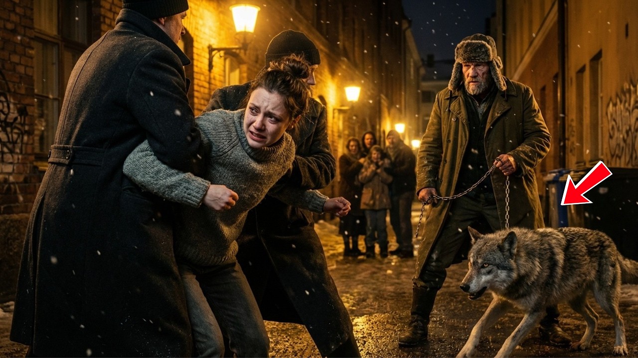 Отморозок напал на девушку, не заметив в тени Старого Солдата и Волка.