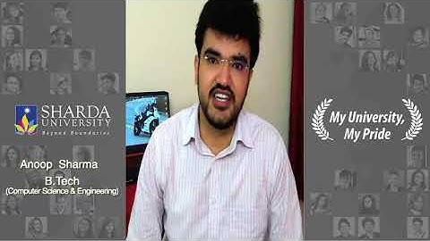 Sharda University | Anoop Kumar Sharma -  B.Tech (CSE) | Success Story