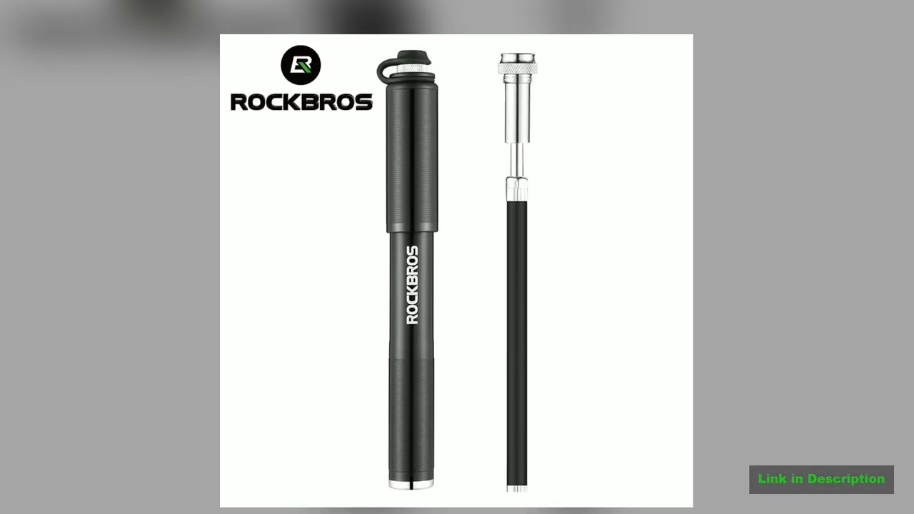 ROCKBROS Bicycle Pump Portable Mini High Pressure Air Pump 160 PSI MTB Road Bike Tire Inflator