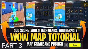 WOW Map Tutorial | How to Create 2vs2 WOW Map  M416-UMP | Start Match in Lobby with Teammate