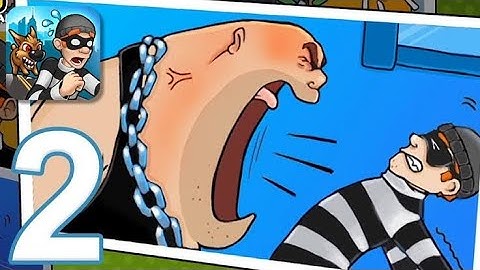 Robbery Bob - Gameplay walkthrough part 2 - chapter 2: Downtown (IOS, ANDROID)