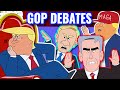 Republican Debates That Never Happened | Cartoon Rap Battle (Trump, Weld, Walsh, The Rock)