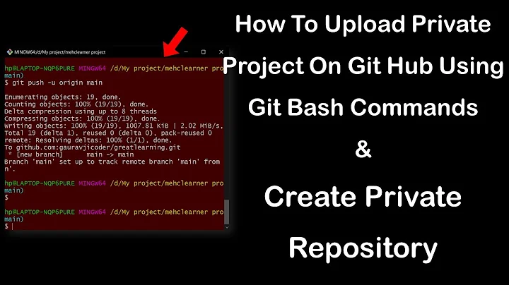 How To Upload Private Project on GitHub | Create Private Repository in GitHub