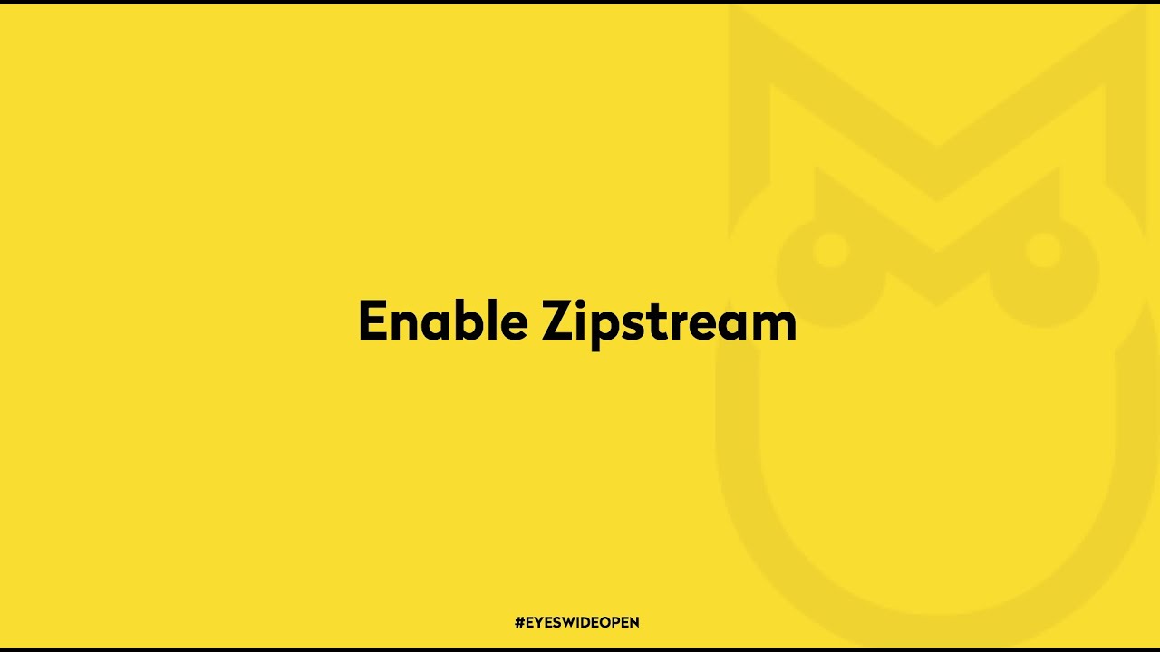 How to enable Axis Zipstream via the portal - YouTube