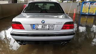 BMW E38 7.40İ  (286 BG) V8  EGZOZ SESİ  ANTALYA GAZİPAŞA  E38 EXHAUST SOUND TURKEY   ( 07 ADT 618 ) Resimi