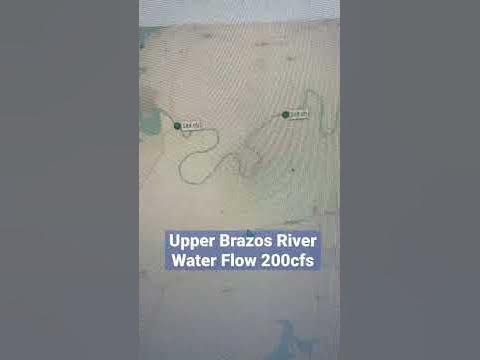 Upper Brazos River Flow Rate #canoecamping #rivercamping #brazos #