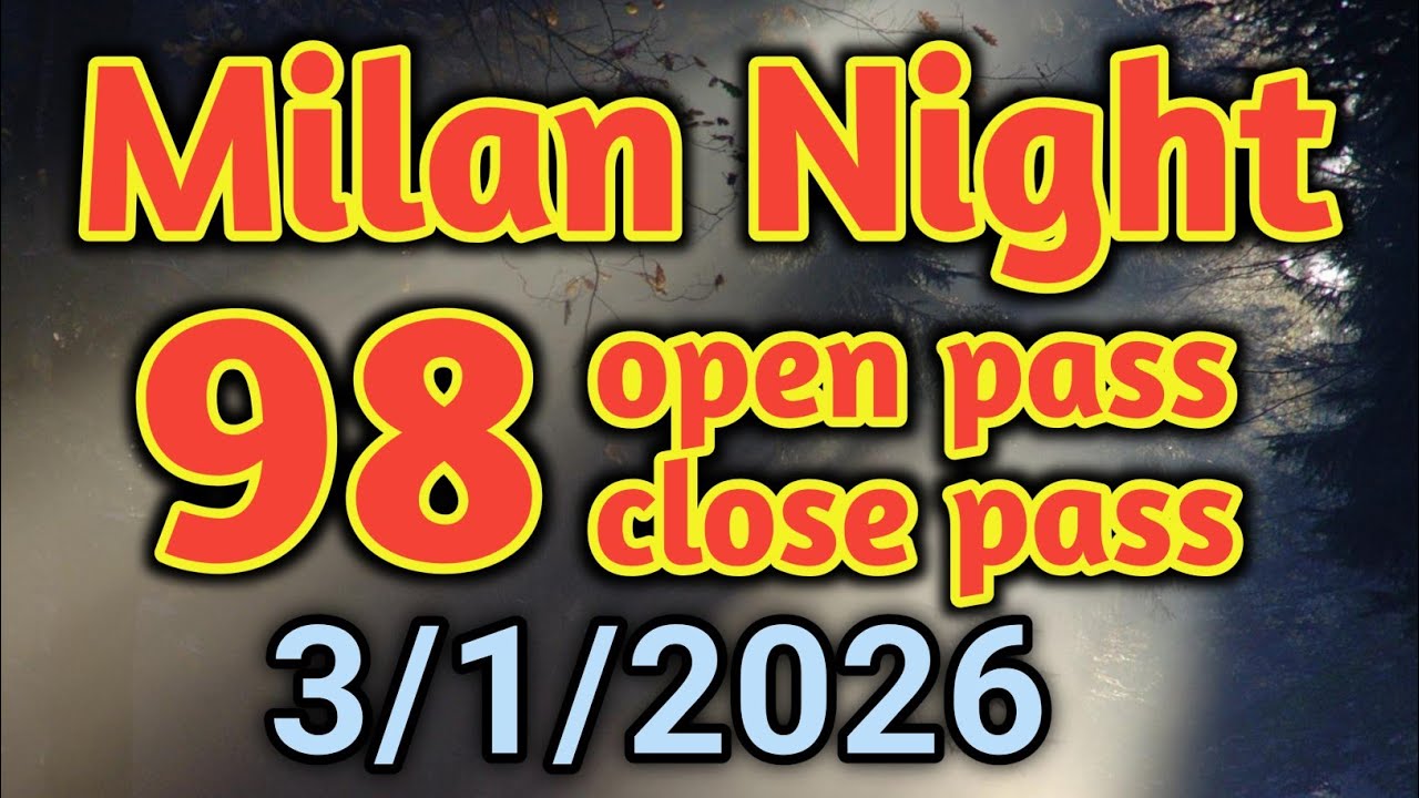 🔥 Milan Night Matka Tricks 3/1/2026 By O sattamatka 