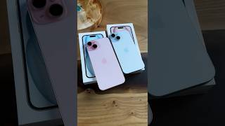 Распаковка Iphone 15 Blue И Iphone 15 Plus Pink🩵🩷