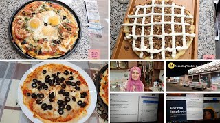 Travelog 3 - Time for Income Transfer-Yummy Brunch -Egg Pizza-Cinnamon Oats pizza-cream cheese pizza