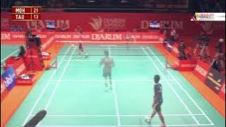 Mohammad Arif A (MALAYSIA TIGERS) VS Taufik Hidayat (PB SGS PLN) DJARUM SUPERLIGA 2013